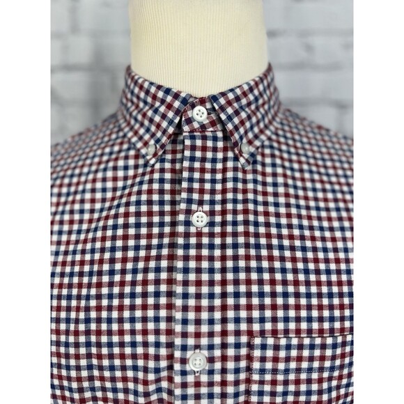Hawker Rye Men M Long Sleeve Button Down Shirt Stretch Oxford Multicolor - Picture 6 of 7